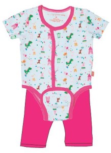 Circus Days pink printed coordinating two piece