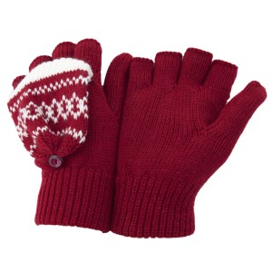 Womens Red Mitts