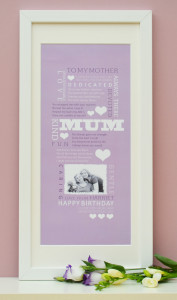 Personalised photo print for Mum
